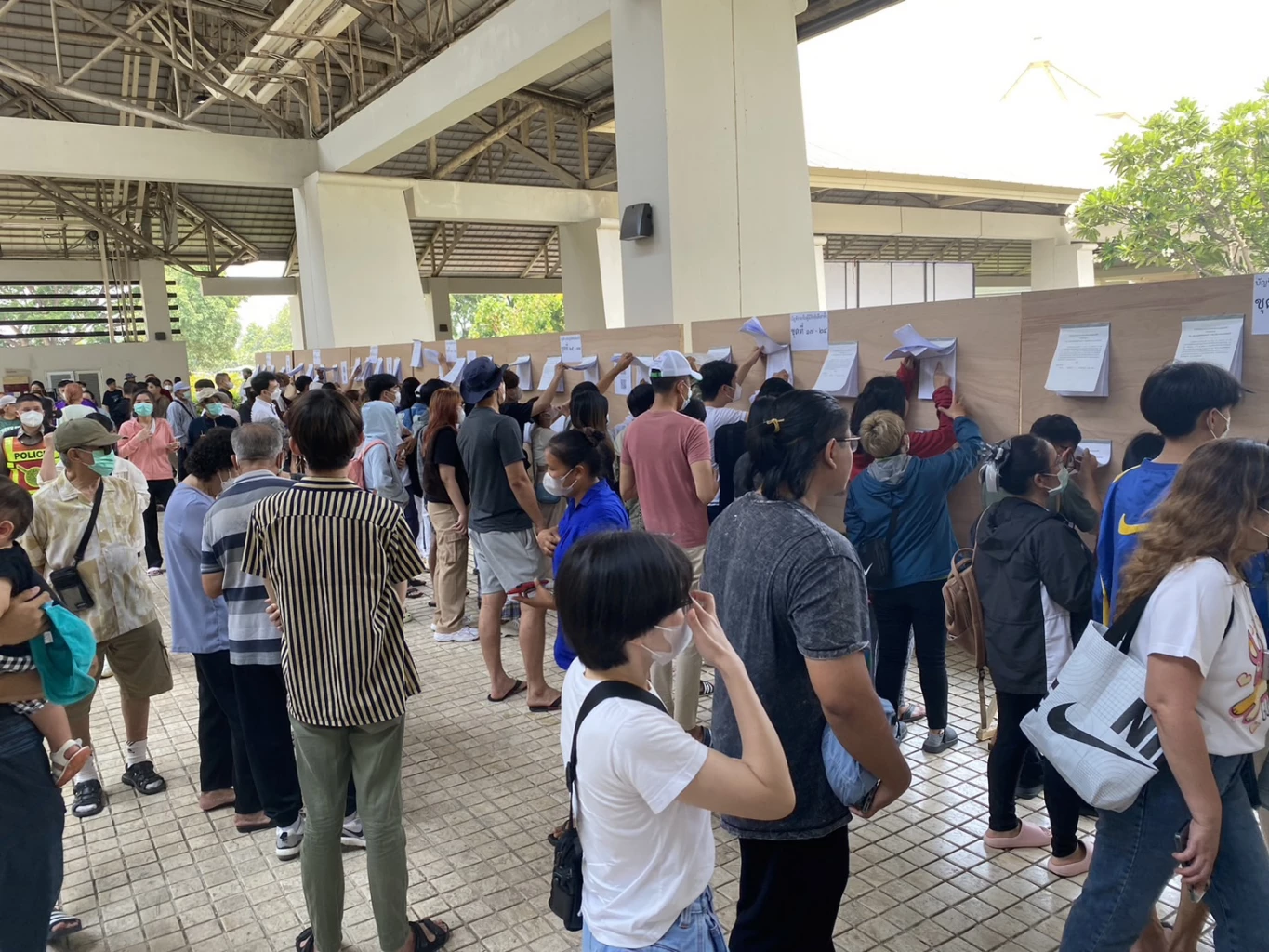 บรรยากาศเลือกตั้งล่วงหน้า ม.รามคำแหง