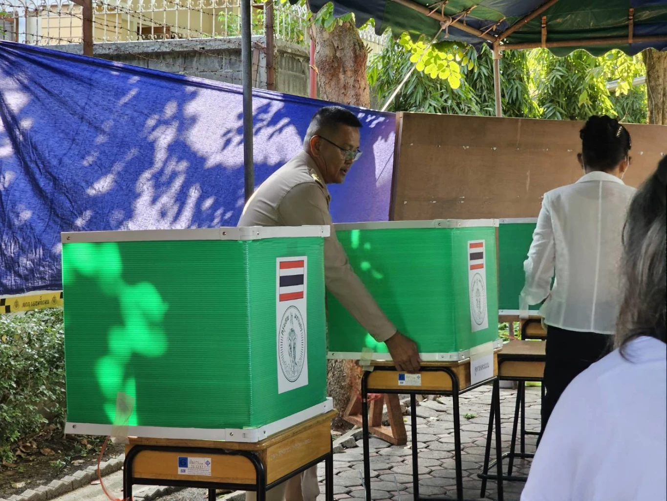 บรรยากาศ ในหน่วยเลือกตั้ง