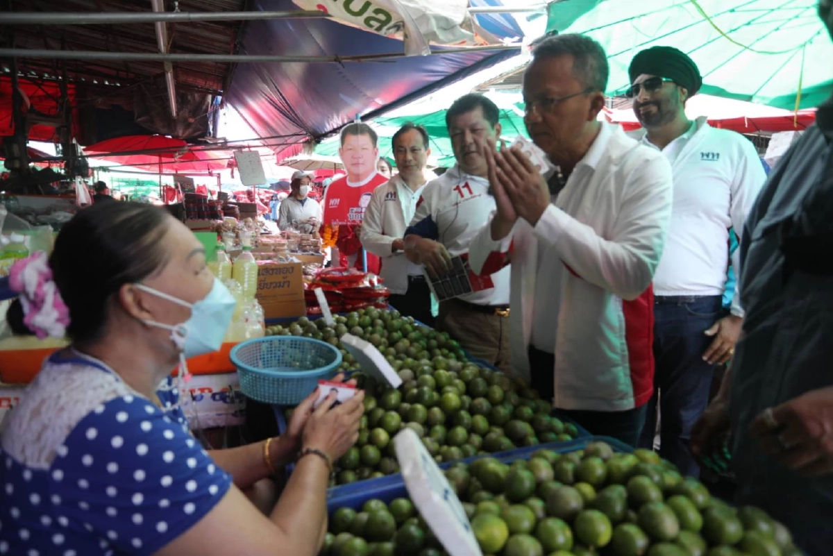 สมศักดิ์ เทพสุทิน หาเสียงย่านคลองเตย