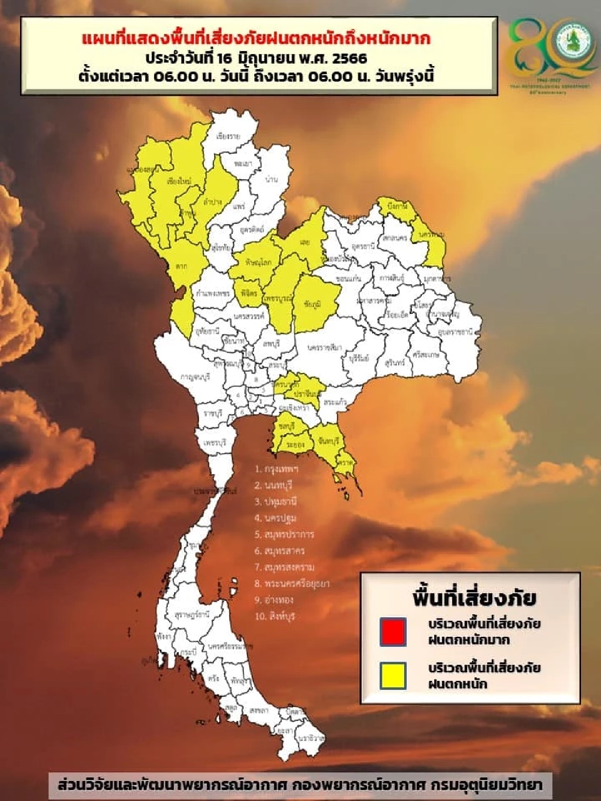 ฝนตกหนักถึงหนักมาก