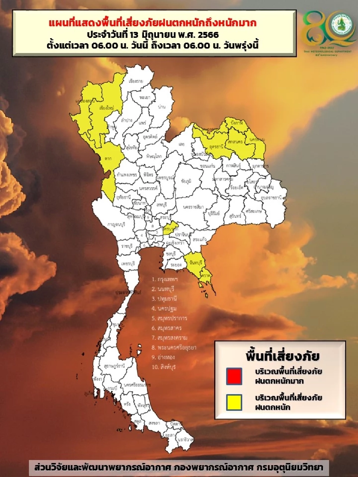 ฝนตกหนักถึงหนักมาก