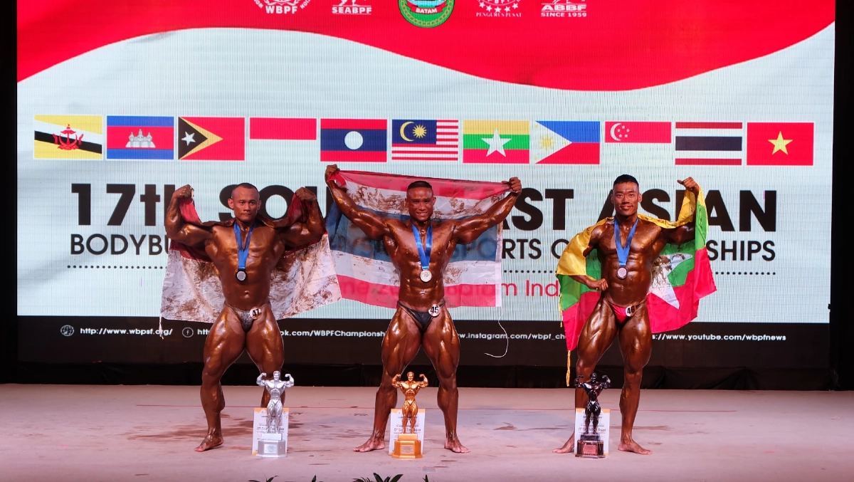 เบ่งกล้ามชิงแชมป์เอเชียญ  'เพาะกายทีมชาติไทย'  คว้า 6 ทอง ทีมชายหญิงจบอันดับ 2