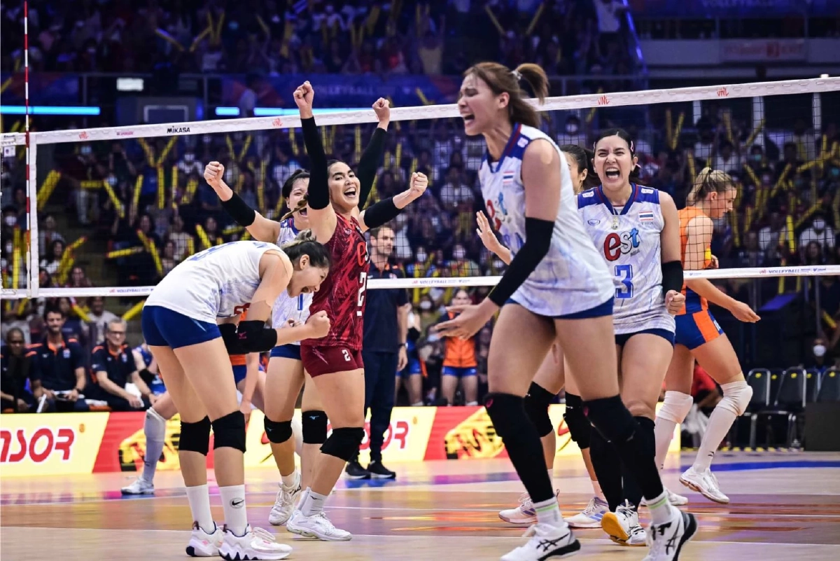 'โปรแกรมวอลเลย์บอลหญิง' VNL 2023 วันนี้ 29 มิ.ย. 66