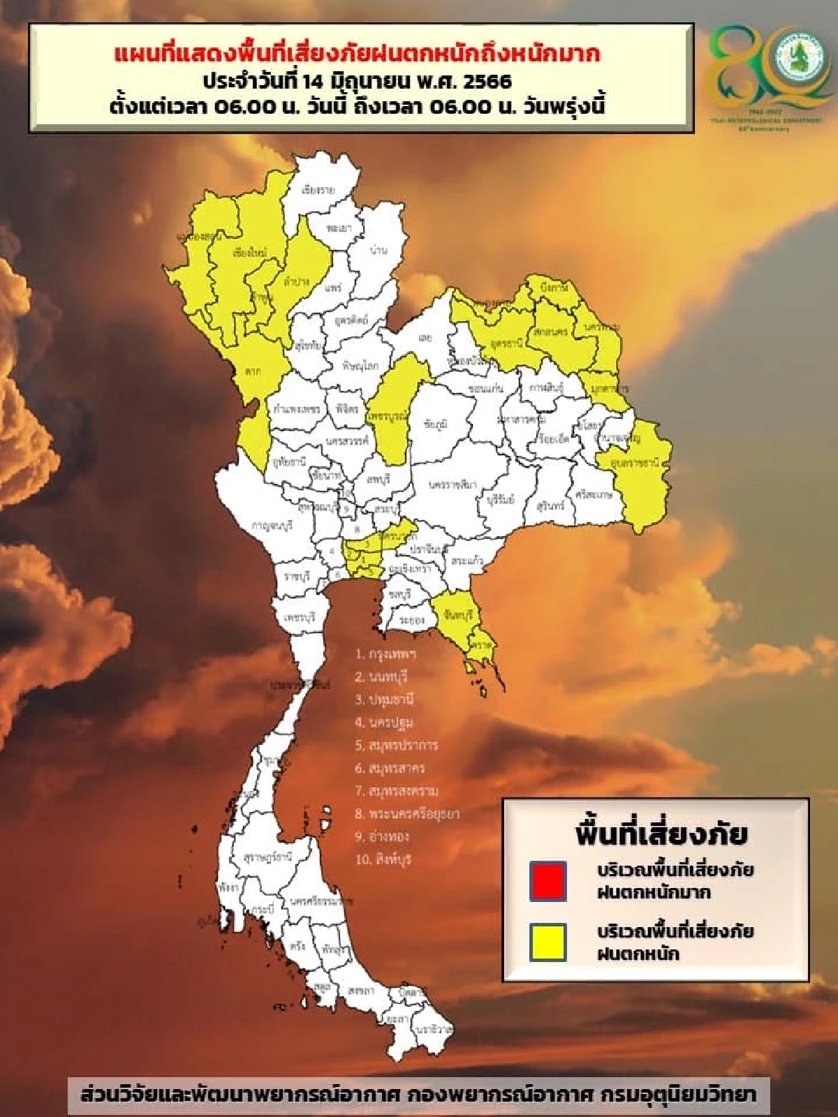 ฝนตกหนักถึงหนักมาก