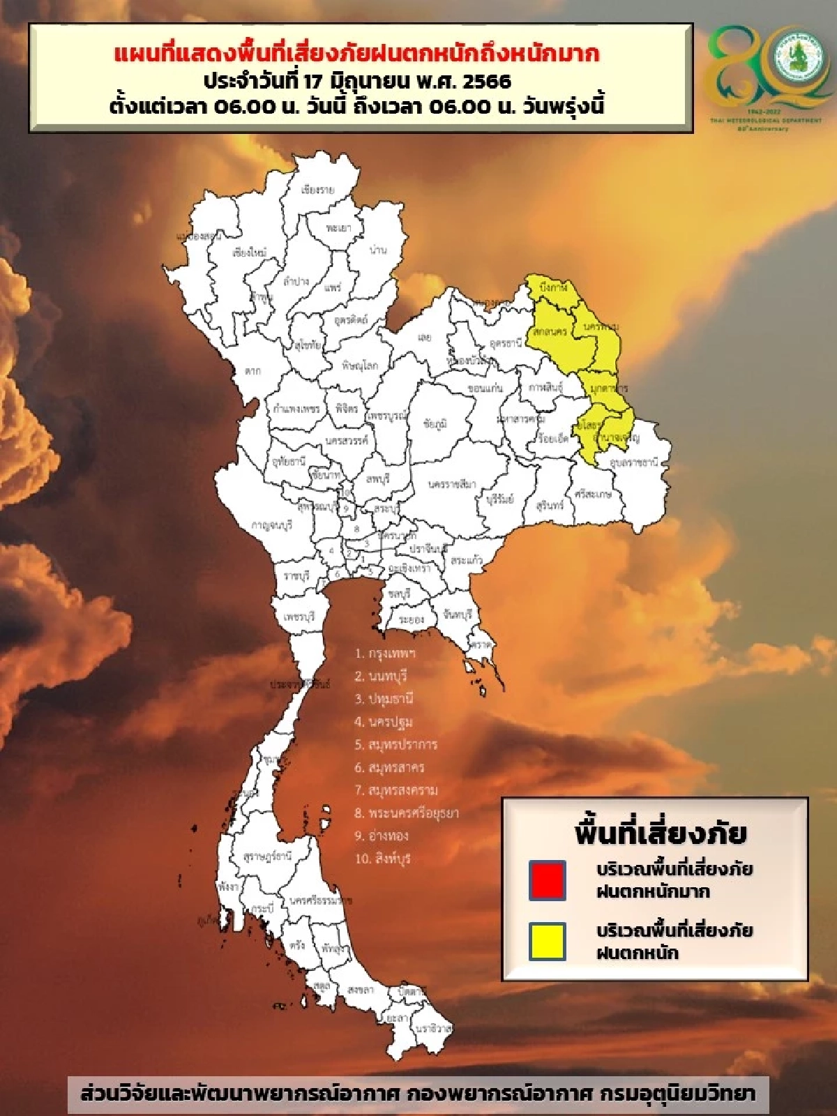ฝนตกหนักถึงหนักมาก