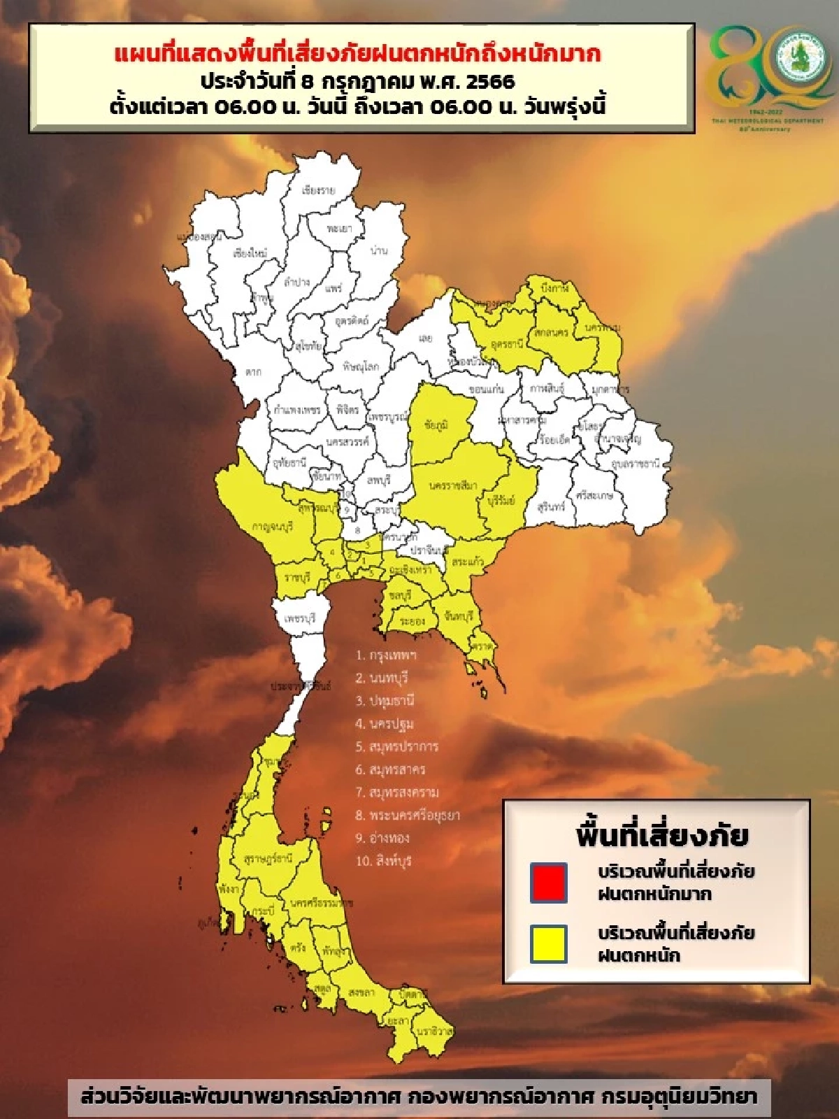 ฝนตกหนักถึงหนักมาก