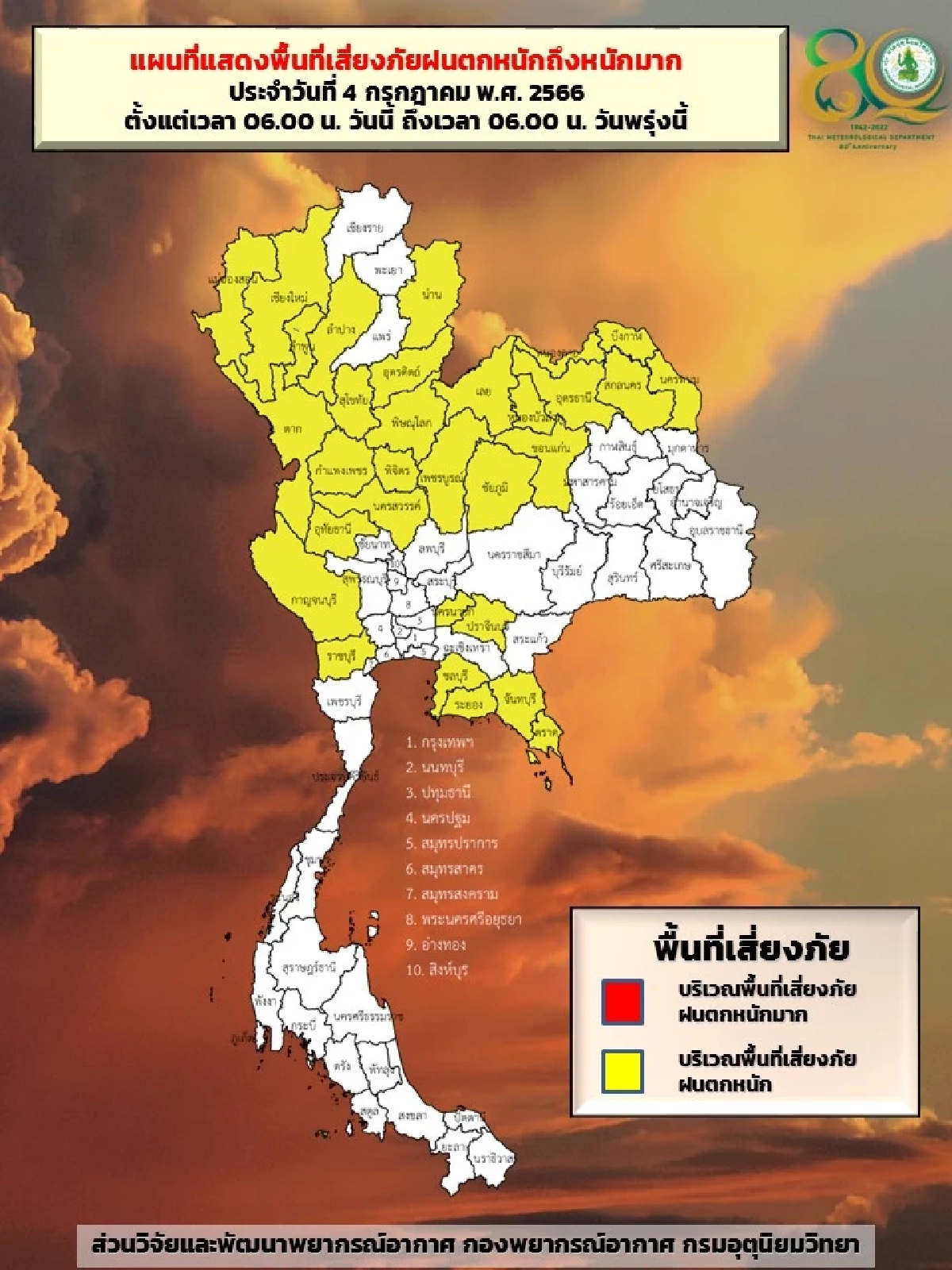 ฝนตกหนักถึงหนักมาก