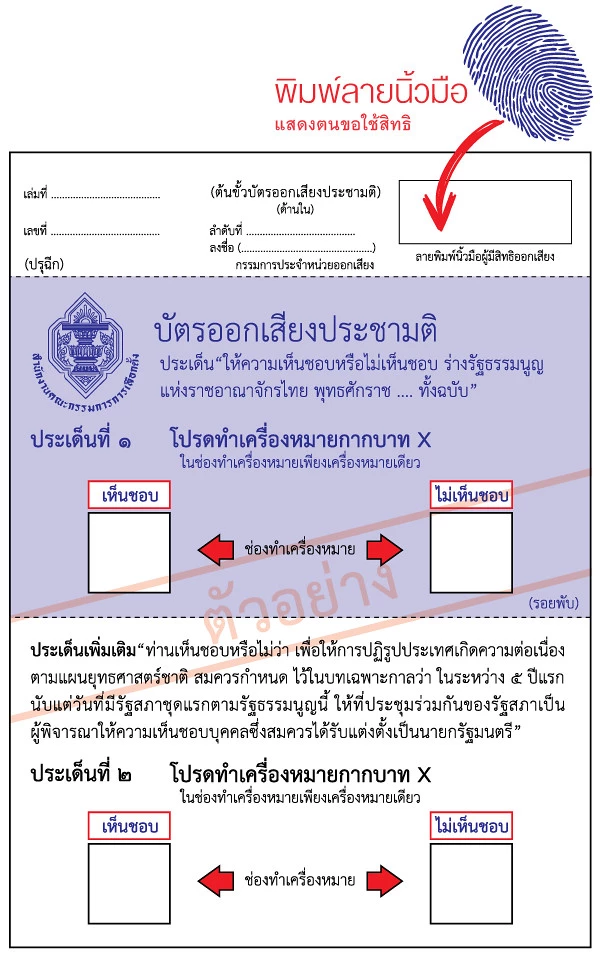 คำถามประชามติรัฐธรรมนูญปี 2560