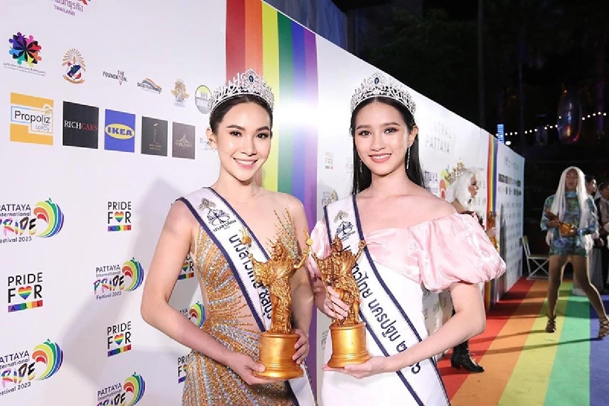 ‘ผู้กองแคท’ สุดปัง สวมมงกุฎ รับรางวัลบุคคลส่งเสริมกิจกรรมสังคมดีเด่น