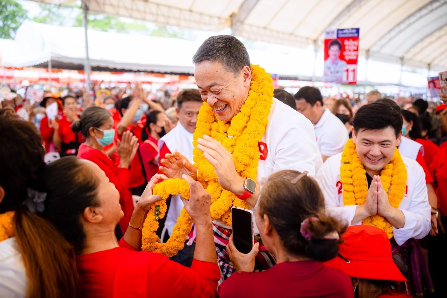 นายเศรษฐา ทวีสิน แคนดิเดตนายกรัฐมนตรี พรรคเพื่อไทย