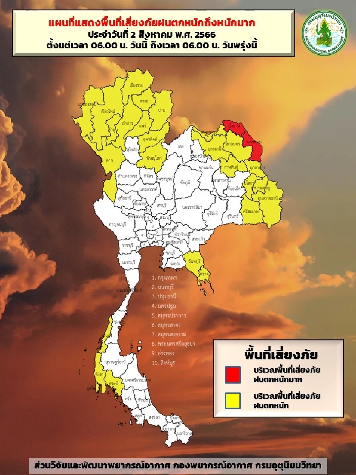 ฝนตกหนักถึงหนักมาก