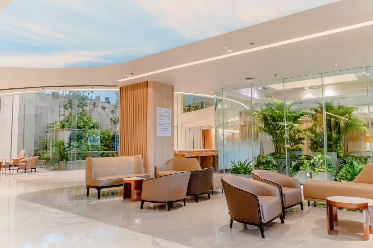 ห้องโถงส่วนกลางโรงพยาบาลเมดพาร์ค