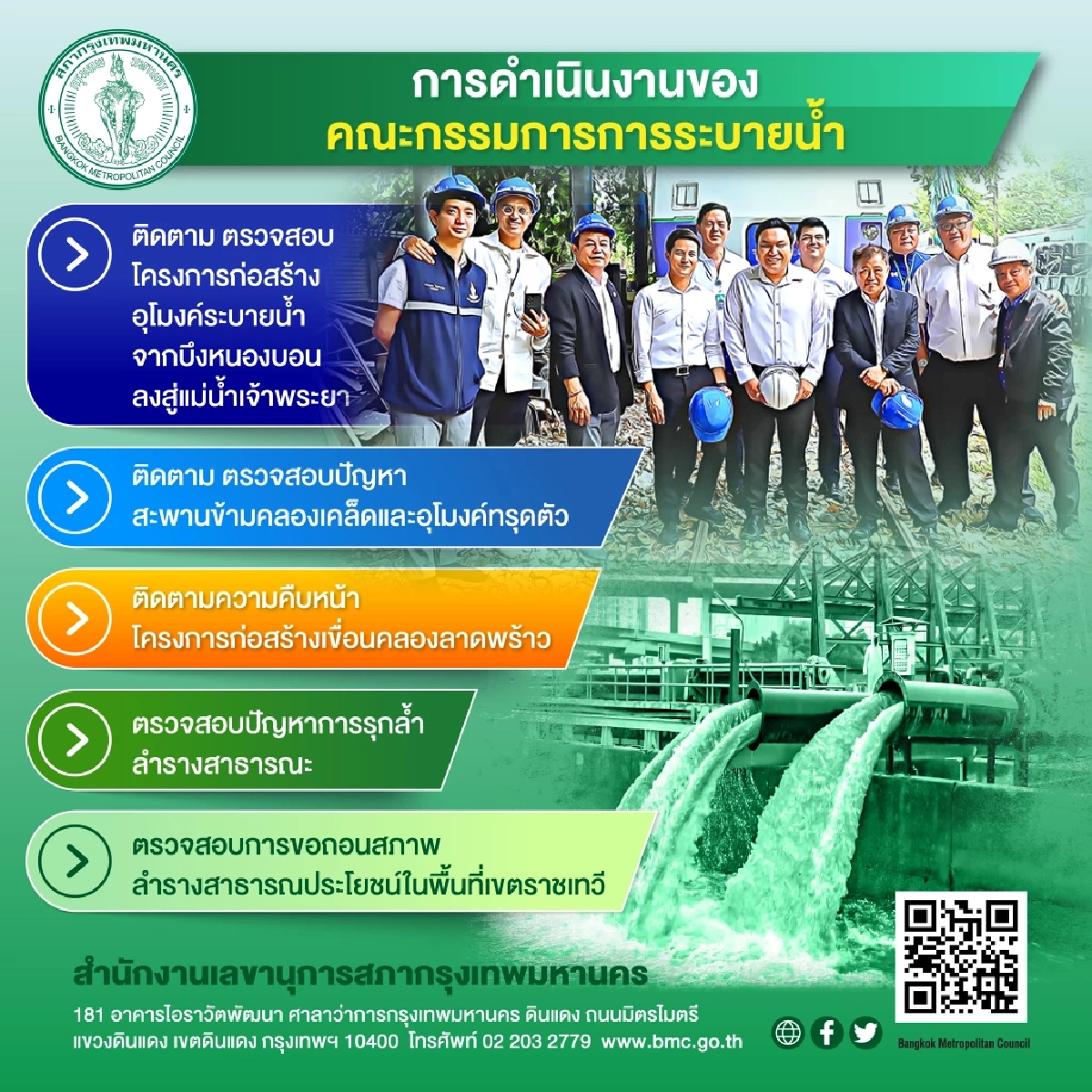 การดำเนินงานของคณะกรรมการการระบายน้ำ