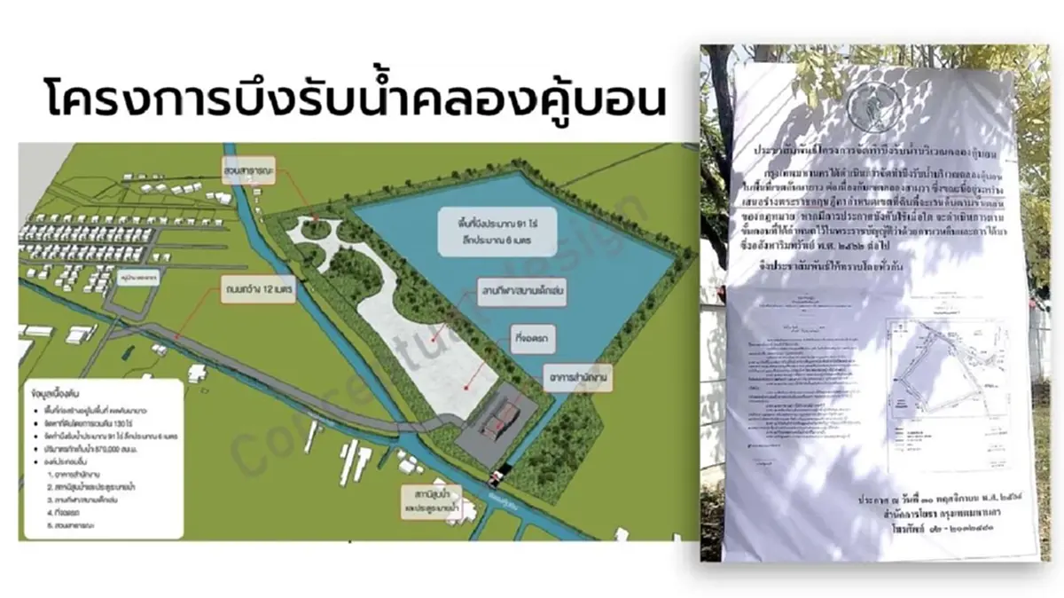 ‘อรรถวิชช์’ ทวงคืน “บึงรับน้ำคู้บอน” หลังพบหายไปจาก ผังเมือง กทม.