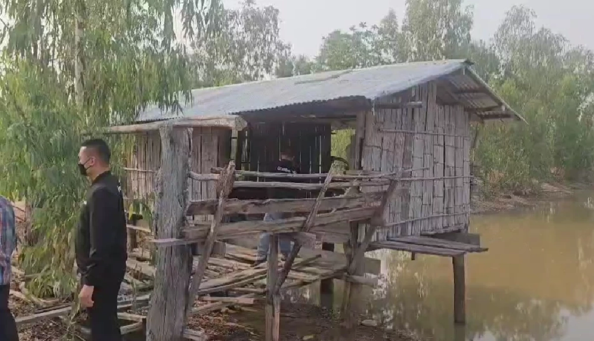 กระท่อมกลางนาที่เหยื่อแก๊งโจ๋ ถูกลวงไปรุมโทรม 