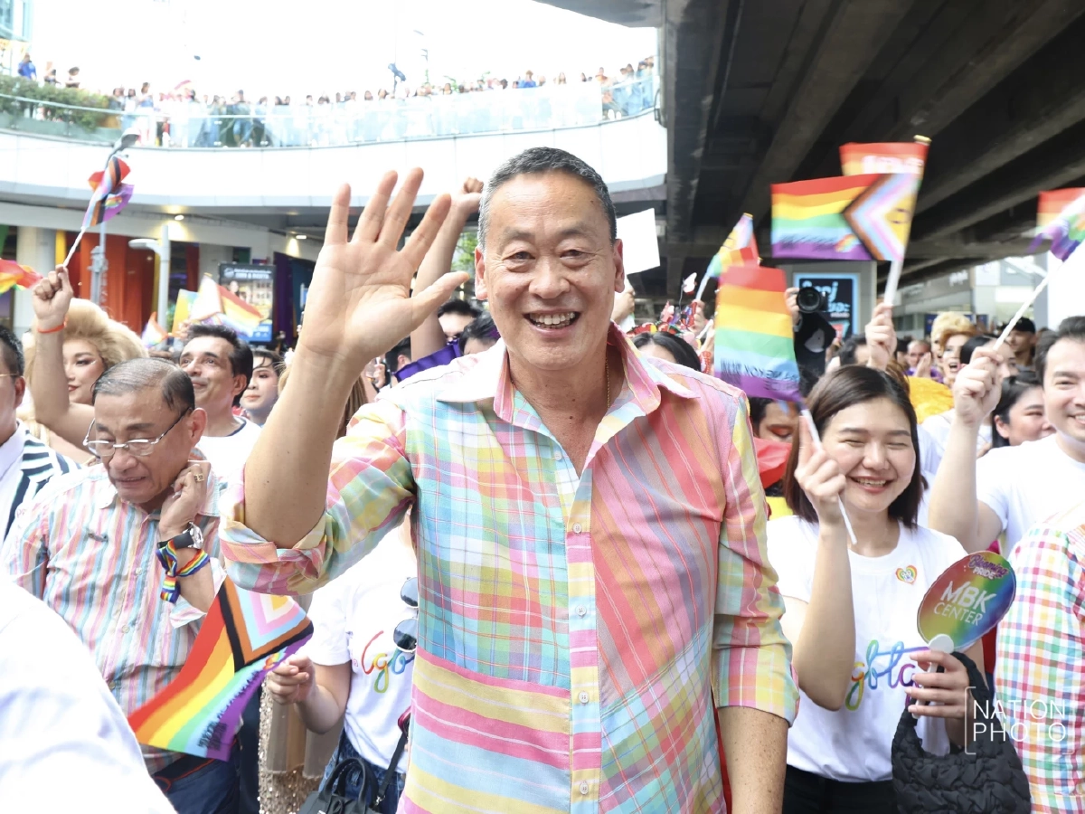 นายเศรษฐา ทวีสิน นายกรัฐมนตรี ร่วมเดินพาเหรด 'Bangkok Pride Festival 2024'  
