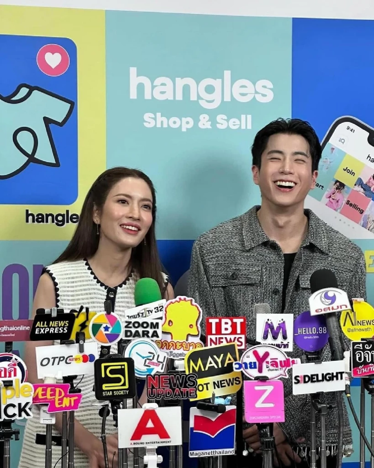 \"แอฟ ทักษอร\" หอบดอกไม้ยินดี \"นนกุล\" และครอบครัว