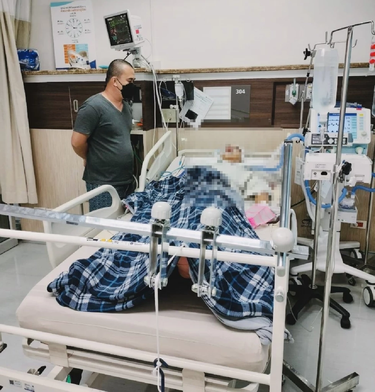 ผู้บาดเจ็บอาการโคม่า