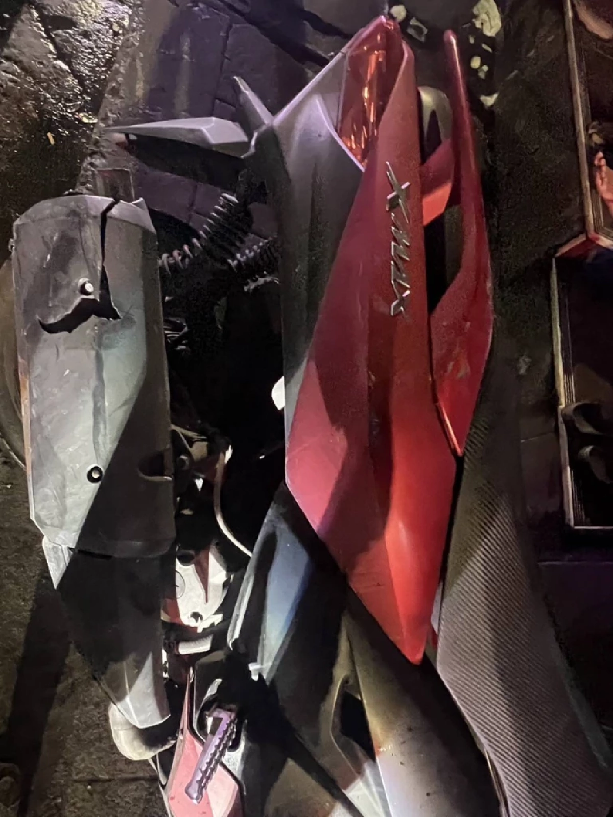 รถ จยย. ที่เสียหาย