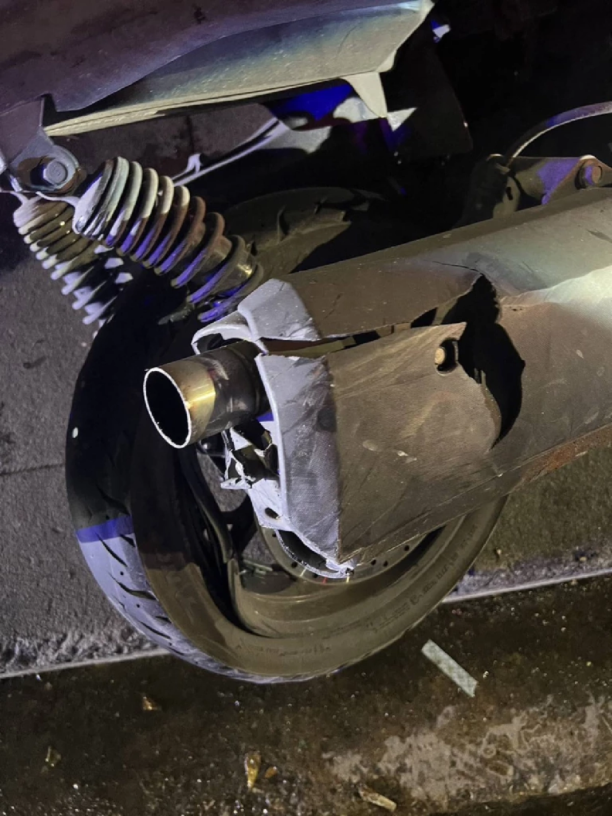 รถ จยย. ที่เสียหาย