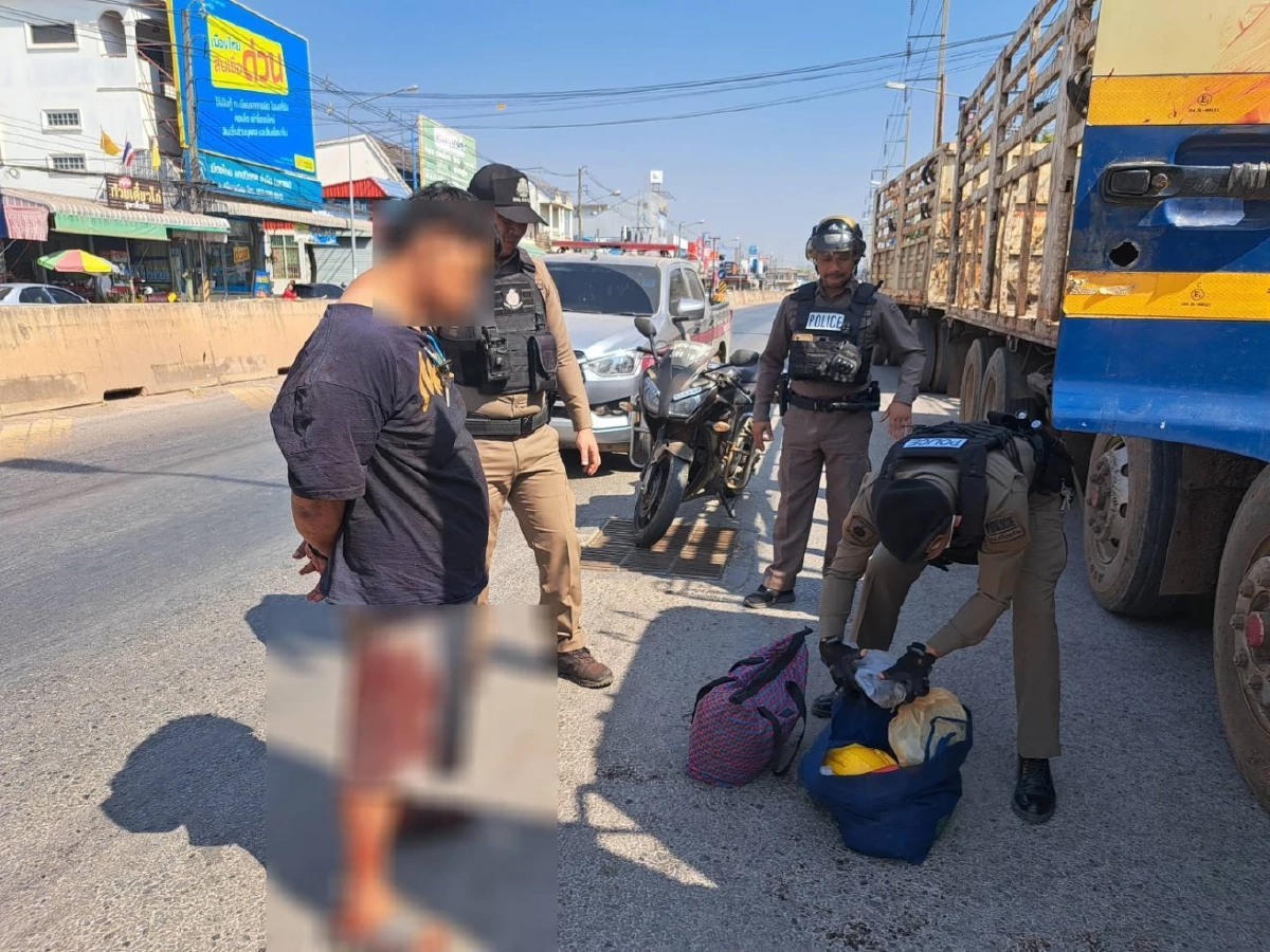 สกัดจับผัวโหด จ้วงเมียดับ บนรถบรรทุกอ้อย อ้างบันดาลโทสะ โดนด่าบ่อย