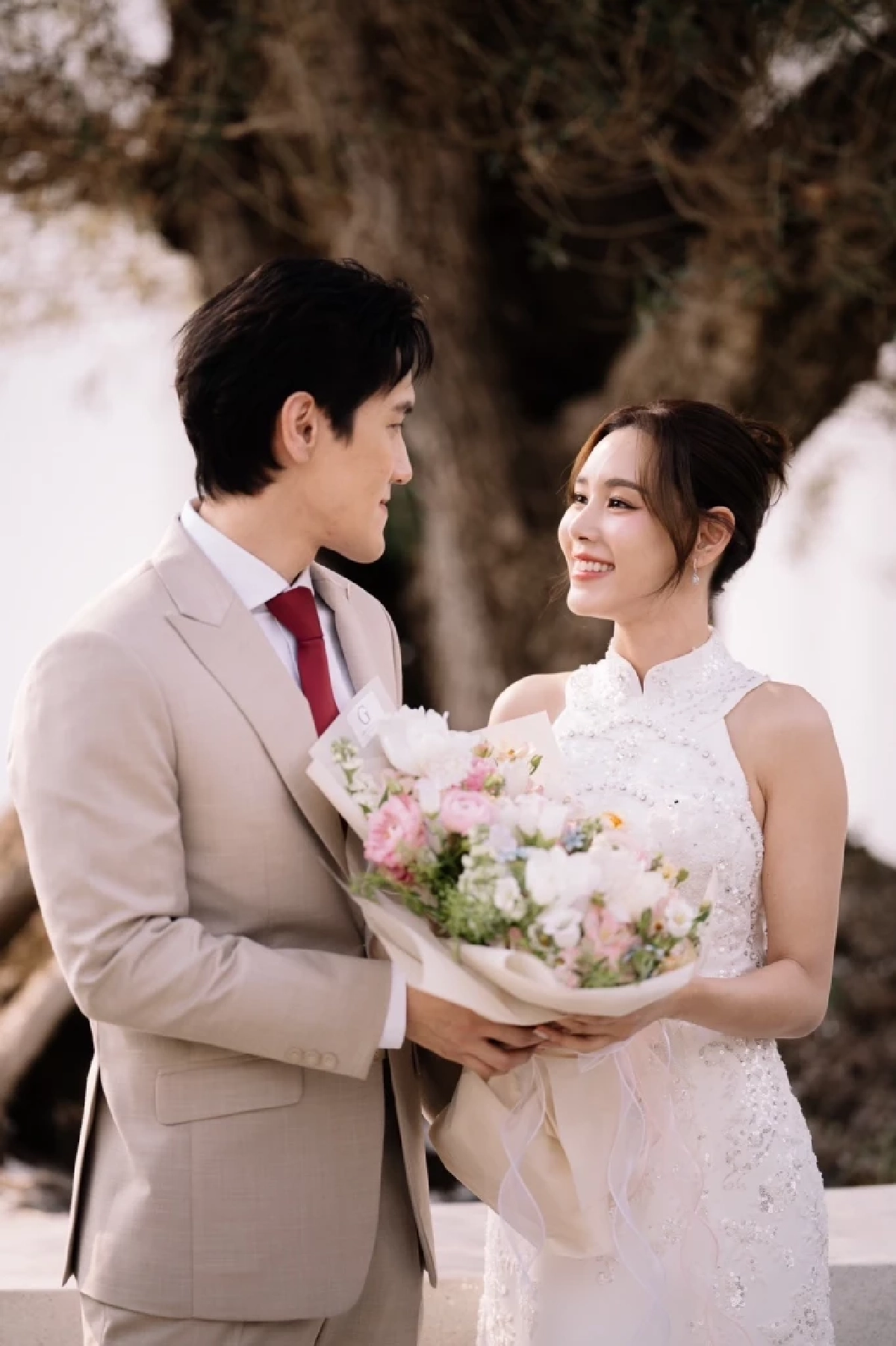 หวานฉ่ำ! "ตูน พิมพ์ปวีณ์" แต่ง "กี้ วัฒนชัย" นักธุรกิจ หลังคบ 13 ปี