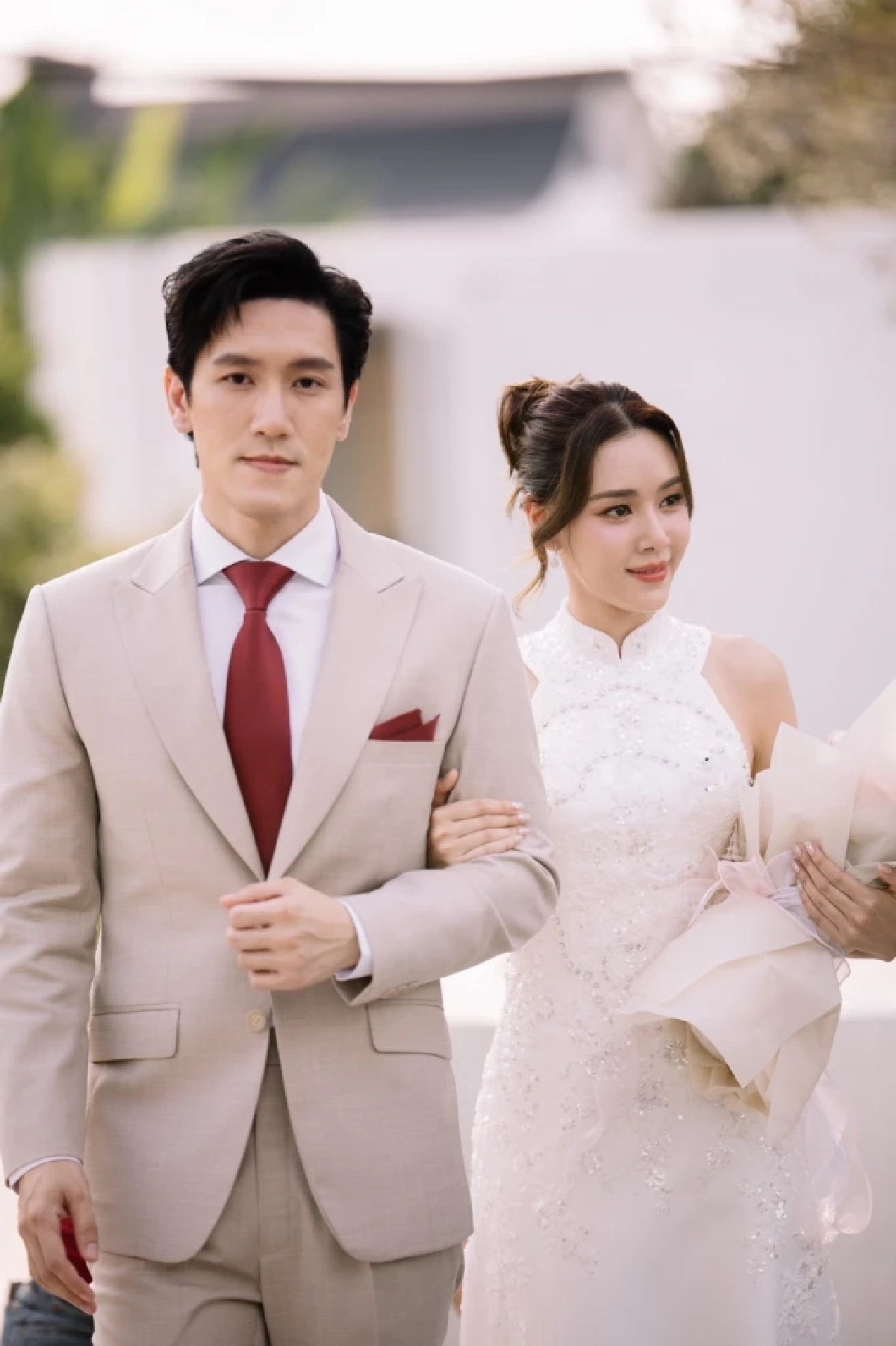 หวานฉ่ำ! "ตูน พิมพ์ปวีณ์" แต่ง "กี้ วัฒนชัย" นักธุรกิจ หลังคบ 13 ปี