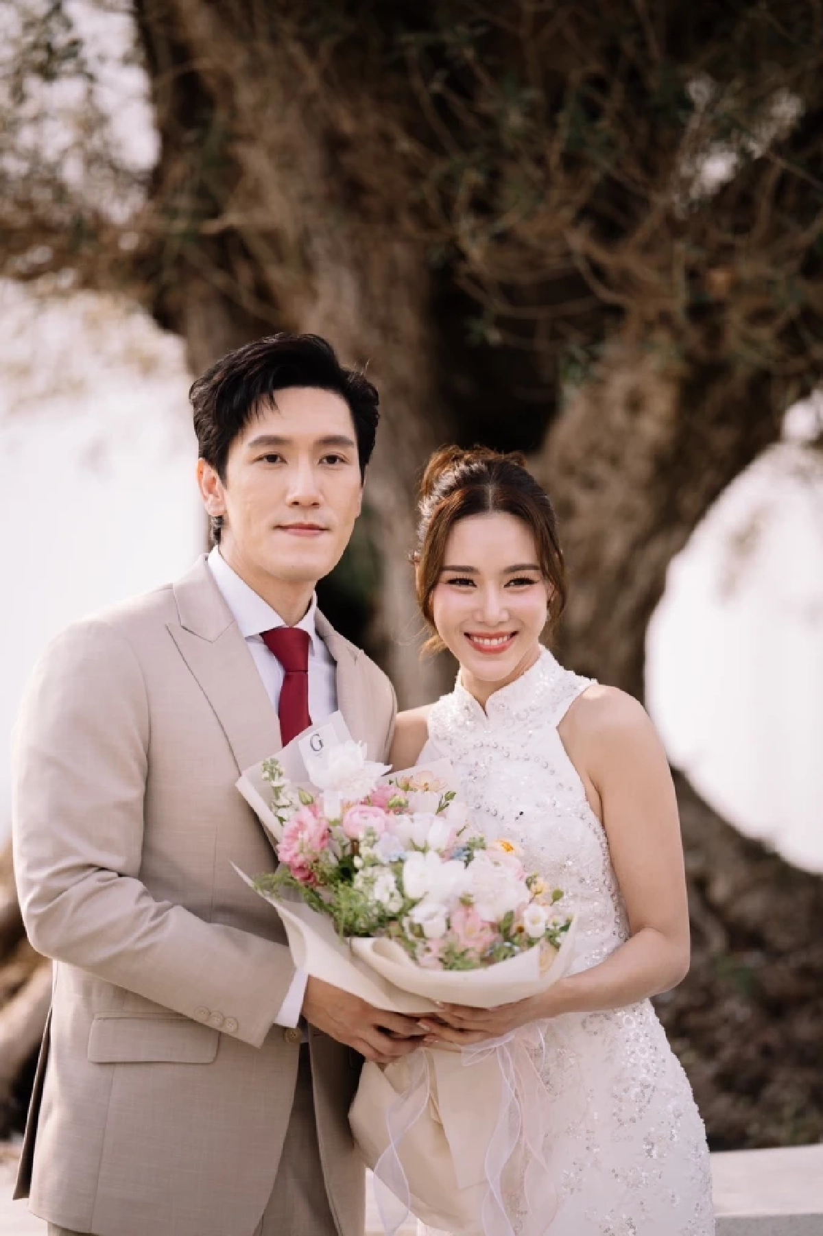 หวานฉ่ำ! "ตูน พิมพ์ปวีณ์" แต่ง "กี้ วัฒนชัย" นักธุรกิจ หลังคบ 13 ปี