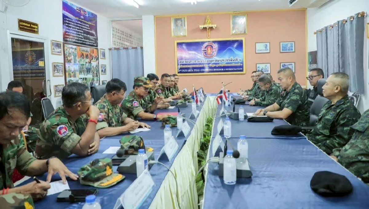 ผลเจรจา ทหารไทย-กัมพูชา หยุดยิง ห้ามเสริมหรือเคลื่อนย้ายกำลังพล