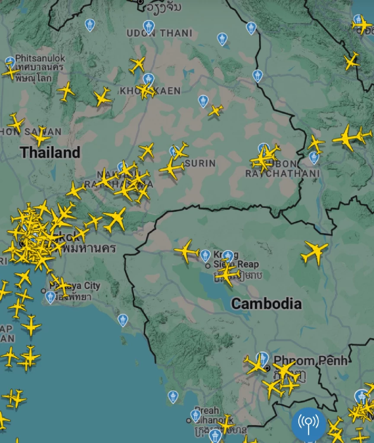 การบินพลเรือนแห่งประเทศไทย ย้ำ เที่ยวบินไทย–กัมพูชา ยังปกติ