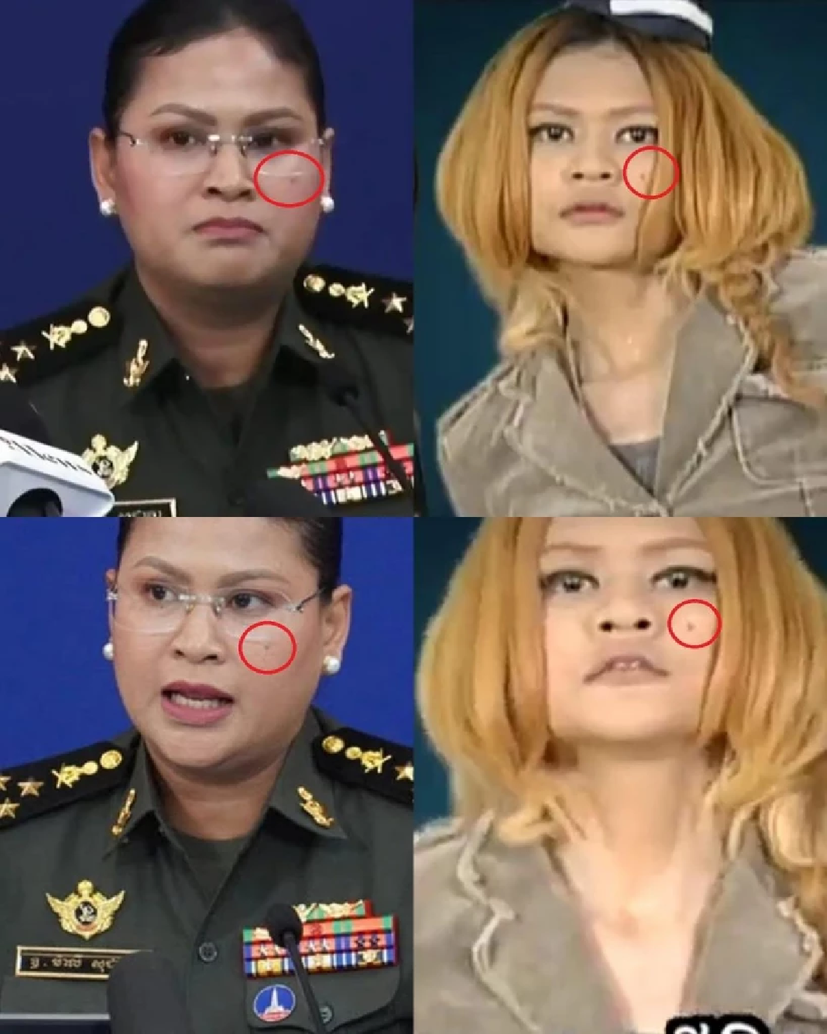 โฆษกกลาโหมกัมพูชา อดีตเกิร์ลกรุ๊ปดัง? ชาวเน็ตเทียบเป๊ะยัน \"ไฝ\"