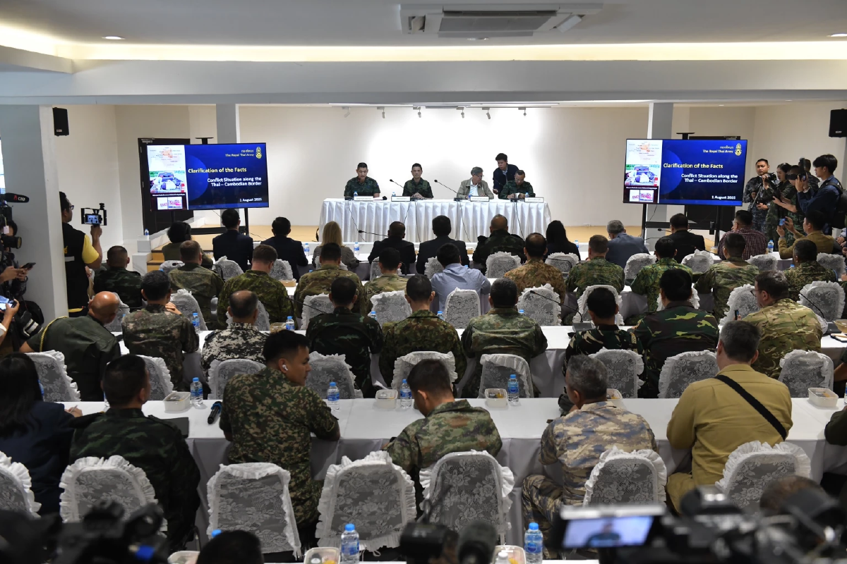 ไทยเก็บข้อมูลละเอียด กัมพูชาทำอะไรบ้าง? ชี้แจงคณะทูตทหาร-สื่อ ตปท.
