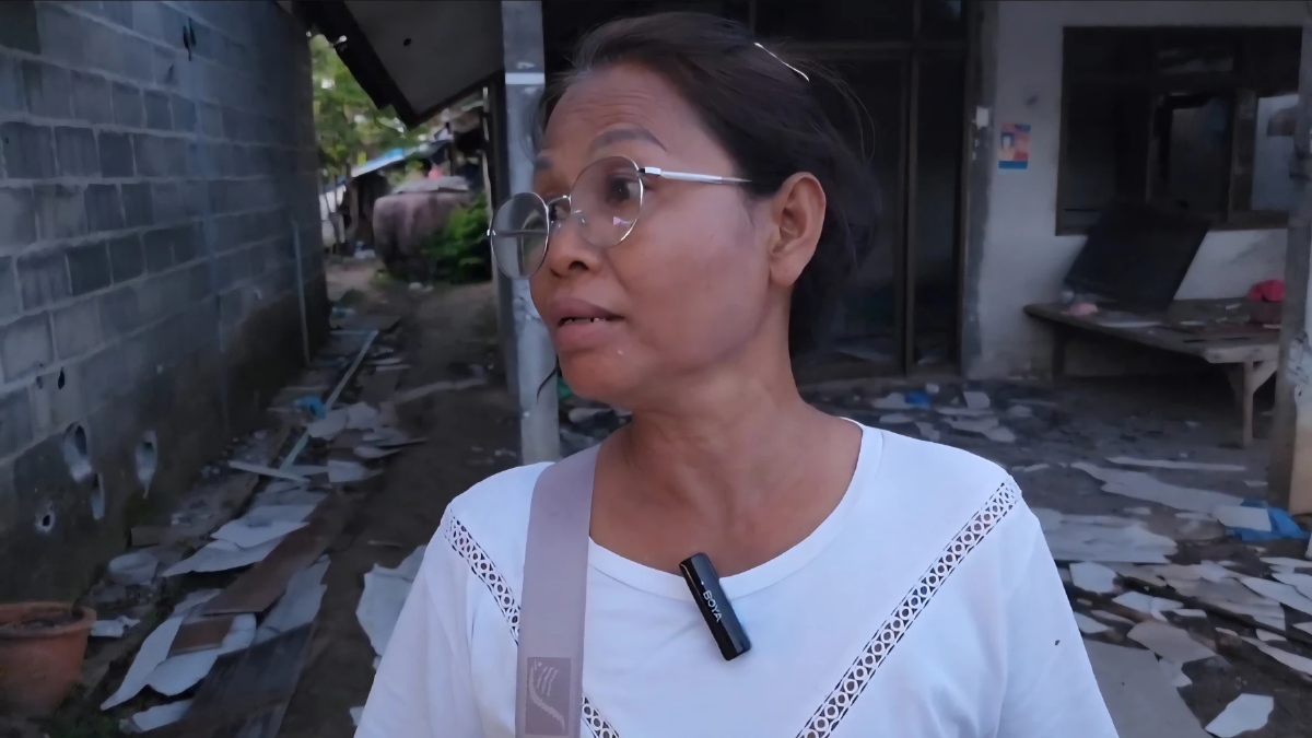 ชาวบ้านระทม กลับจากศูนย์อพยพ เจอบ้านพังยับเยิน วอนรัฐเร่งเยียวยา