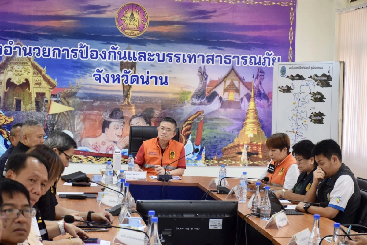 จังหวัดน่าน ตั้งศูนย์พักพิงชั่วคราว รับมือ \"พายุคาจิกิ\"  25-28 ส.ค. นี้