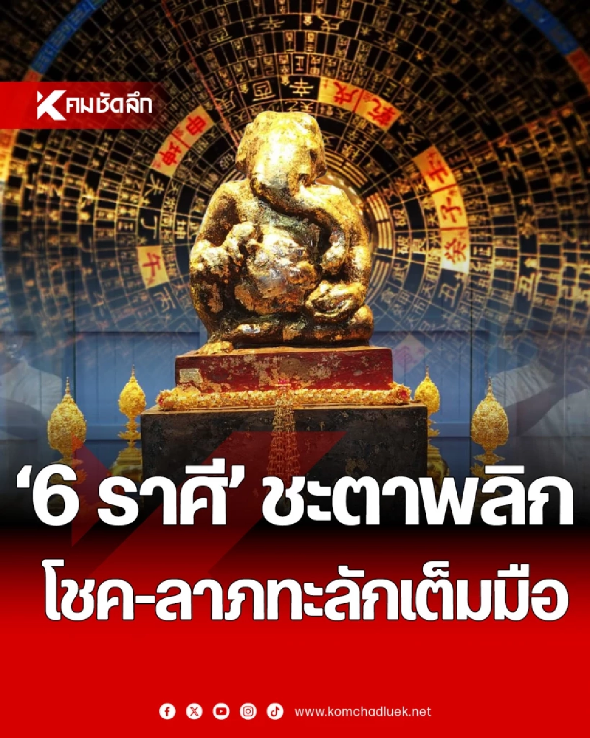 \"6 ราศี\" ฟ้าเปิดทาง ดวงเฮง ปังทุกด้าน ทองแท้ไม่กลัวไฟ หมอดูดังทำนาย