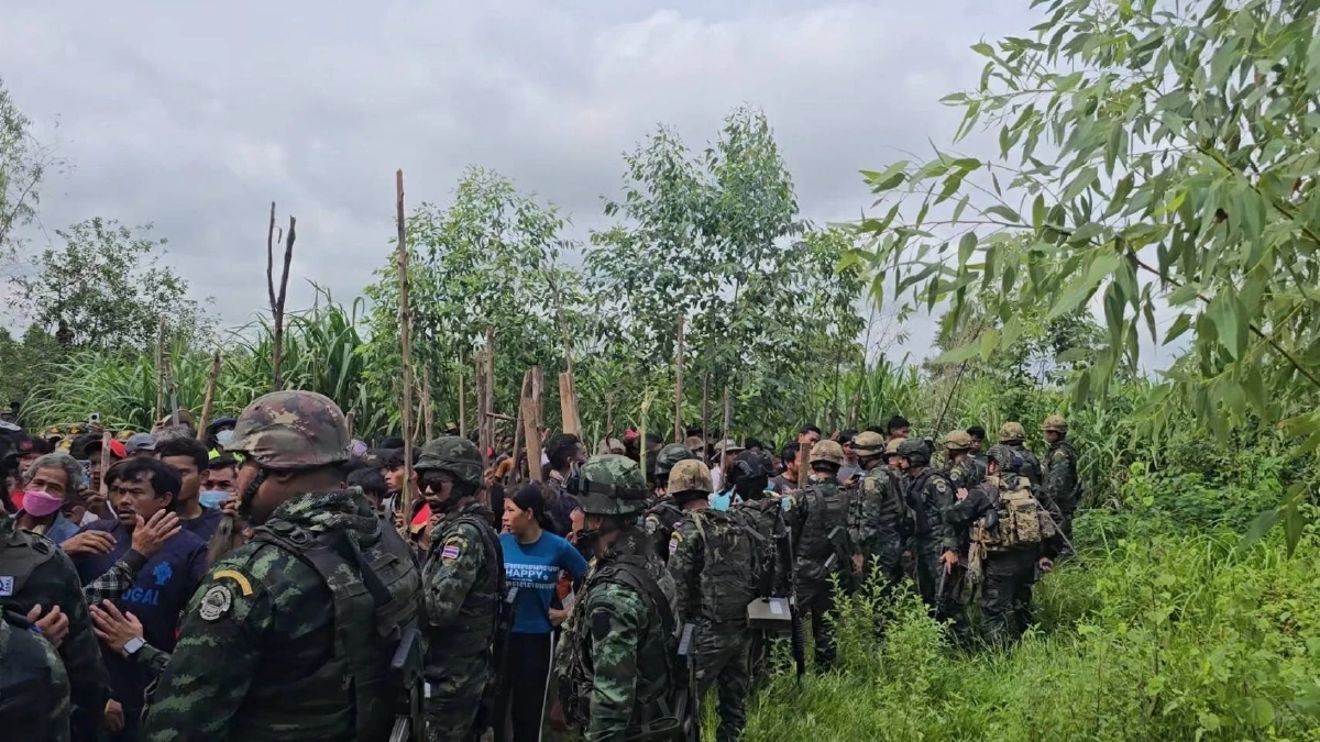 สรุปเหตุการณ์ \"เขมร\" รวมตัวประท้วง ที่บ้านหนองจาน (ล่าสุด)