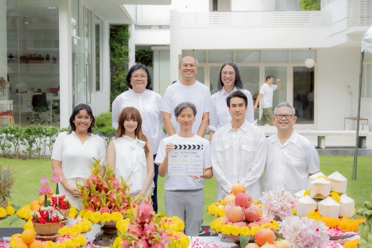 บวงสรวง เปิดกล้องหนัง 50 First Date \"ณเดชน์-มินนี่\" ประกบคู่ครั้งแรก