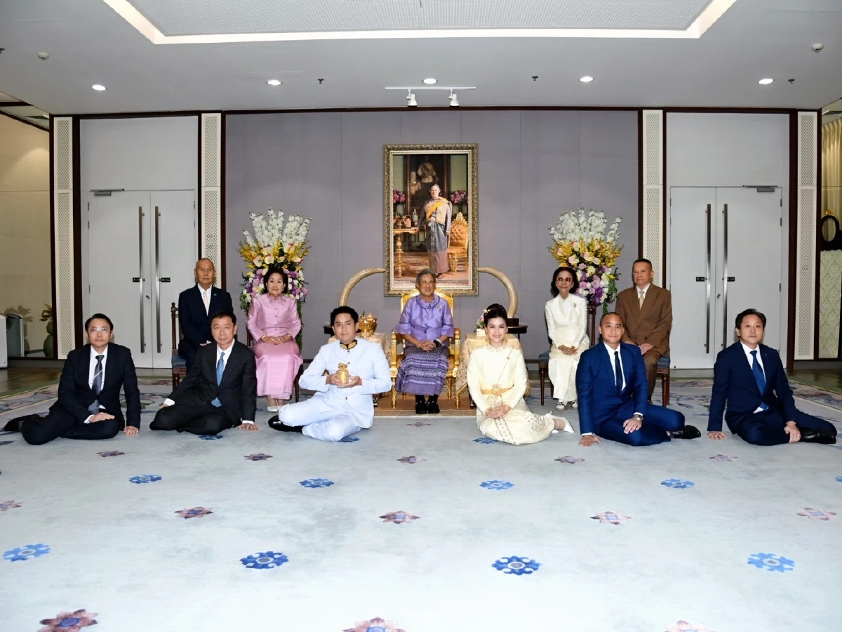 \"หมิง จิรกิติยา\" และสามี \"อรรถ วิสุทธิ์\" เข้าพิธีสมรสพระราชทาน จากกรมสมเด็จพระเทพฯ