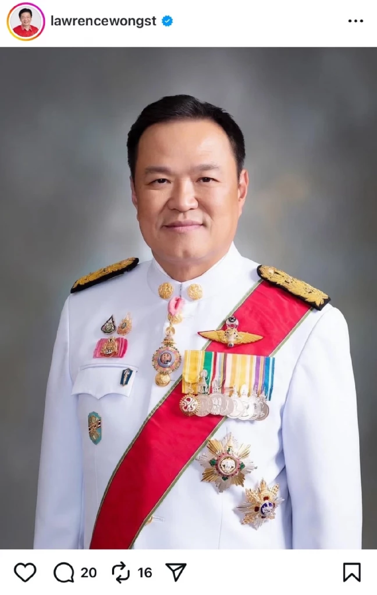 นายกรัฐมนตรีสิงคโปร์ แสดงความยินดี \"อนุทิน\" ได้รับโปรดเกล้าฯ เป็นนายกฯ