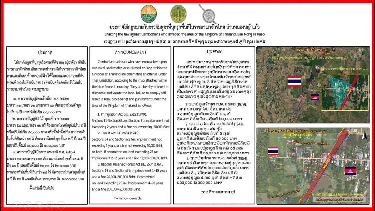 สรุปเหตุการณ์ \"เขมร\" รวมตัวประท้วง ที่บ้านหนองจาน (ล่าสุด)