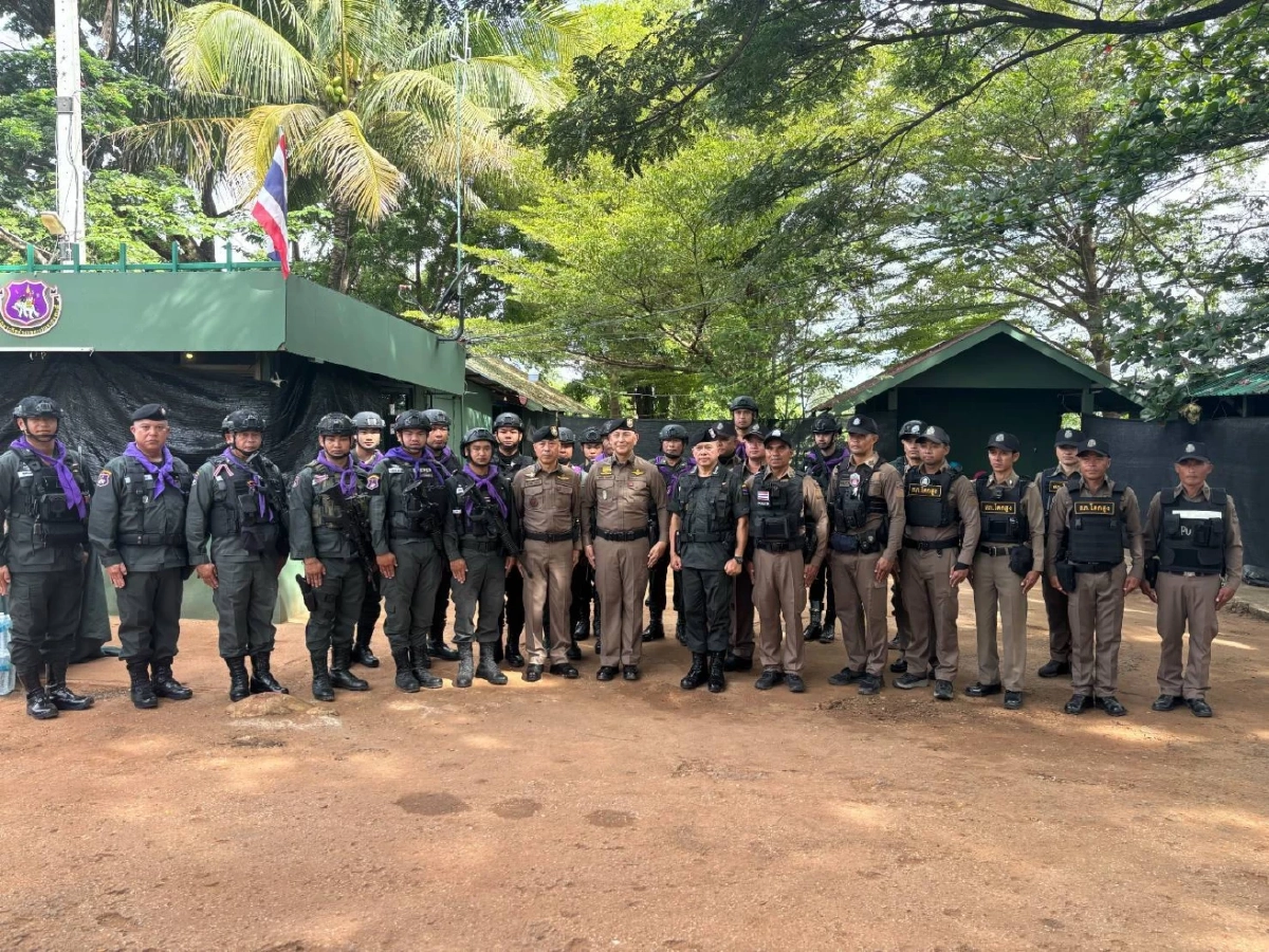 ผบ.ตร. ลงพื้นที่ จ.สระแก้ว รับฟังสถานการณ์ และให้กำลังใจกำลังพล