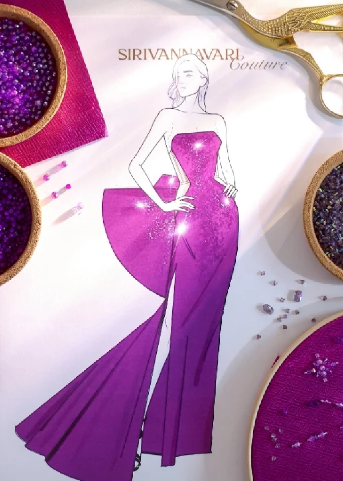 เปิดเบื้องหลังชุดฟินาเล่ "มารายห์ แครี" สวมเดรสผ้าไหมไทย SIRIVANNAVARI