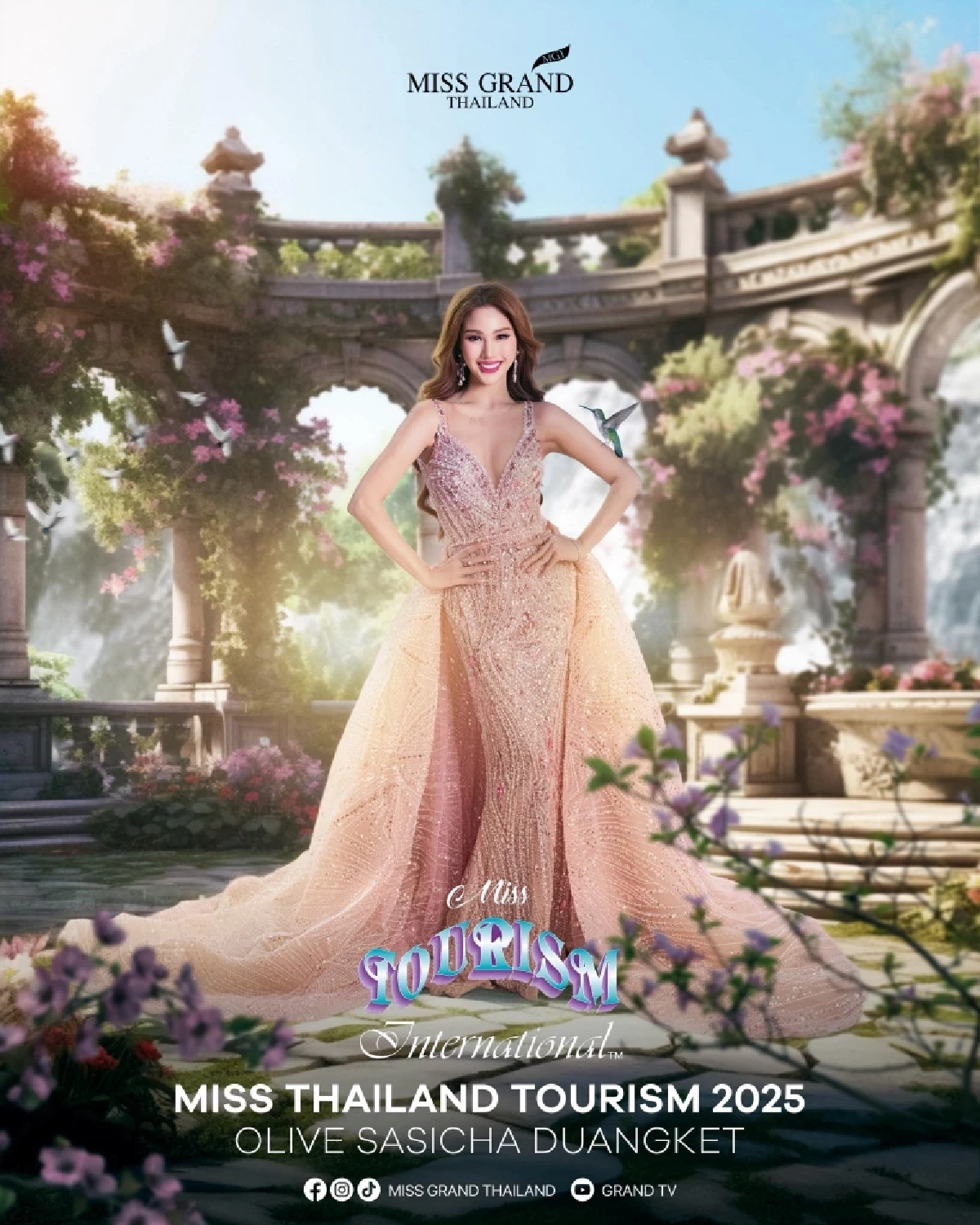 \"โอลีฟ ศศิชา\" เสียบแทน \"คณา\" บินประกวด Miss Tourism International 2025