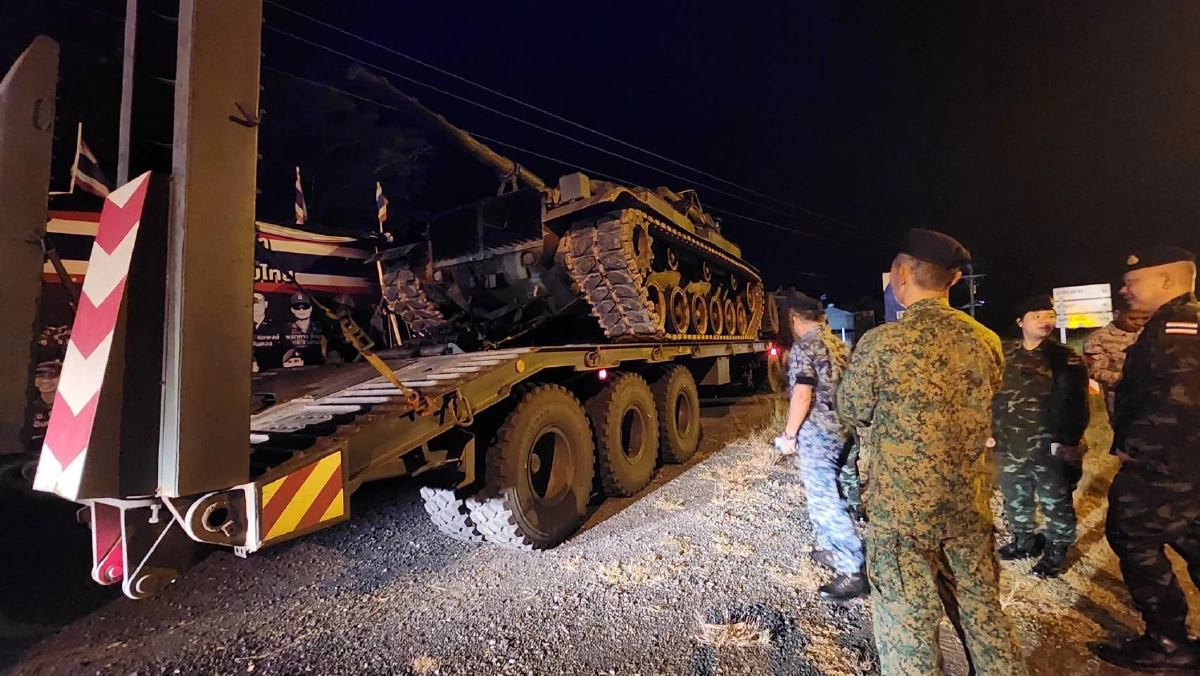 กองทัพไทย ปฏิบัติตามข้อตกลงสันติภาพ ไทย-กัมพูชา ถอนอาวุธหนักชายแดน