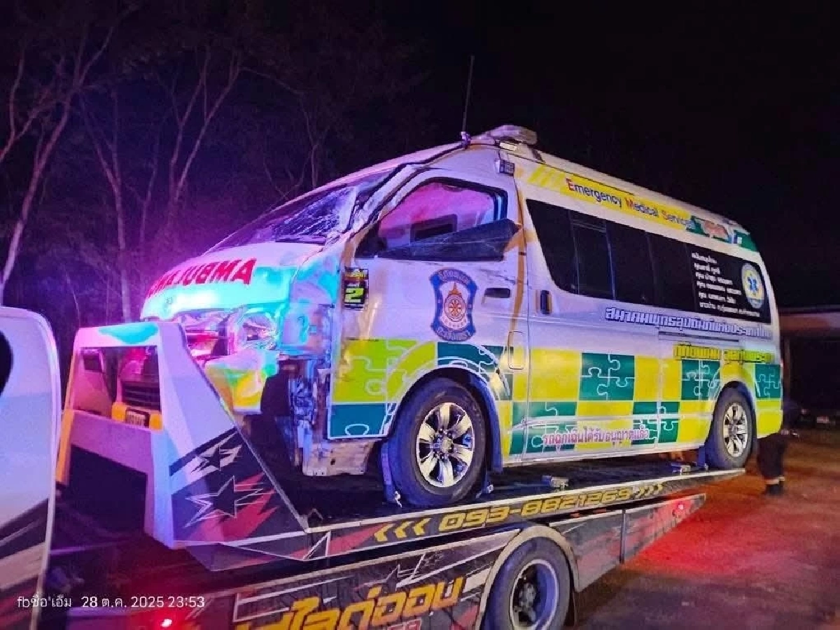 จนท. เร่งติดตามอาการบาดเจ็บ ช้างป่าเขาอ่างฤาไน ถูกรถกู้ภัยชน