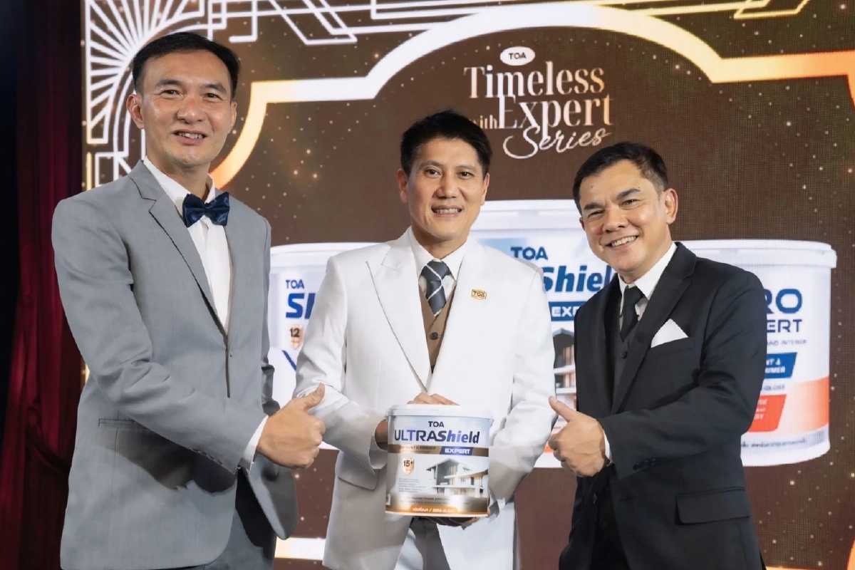 TOA พลิกโฉมวงการสี! รายแรกของไทย เปิดตัวสีพร้อมใช้ 2in1 ‘TOA EXPERT SERIES’ ทนสูงสุด 15 ปี ผนึกพันธมิตรภาคอสังหาฯ และโมเดิร์นเทรดชั้นนำ ส่งตรงถึงมือช่าง – เจ้าของบ้านทั่วประเทศ