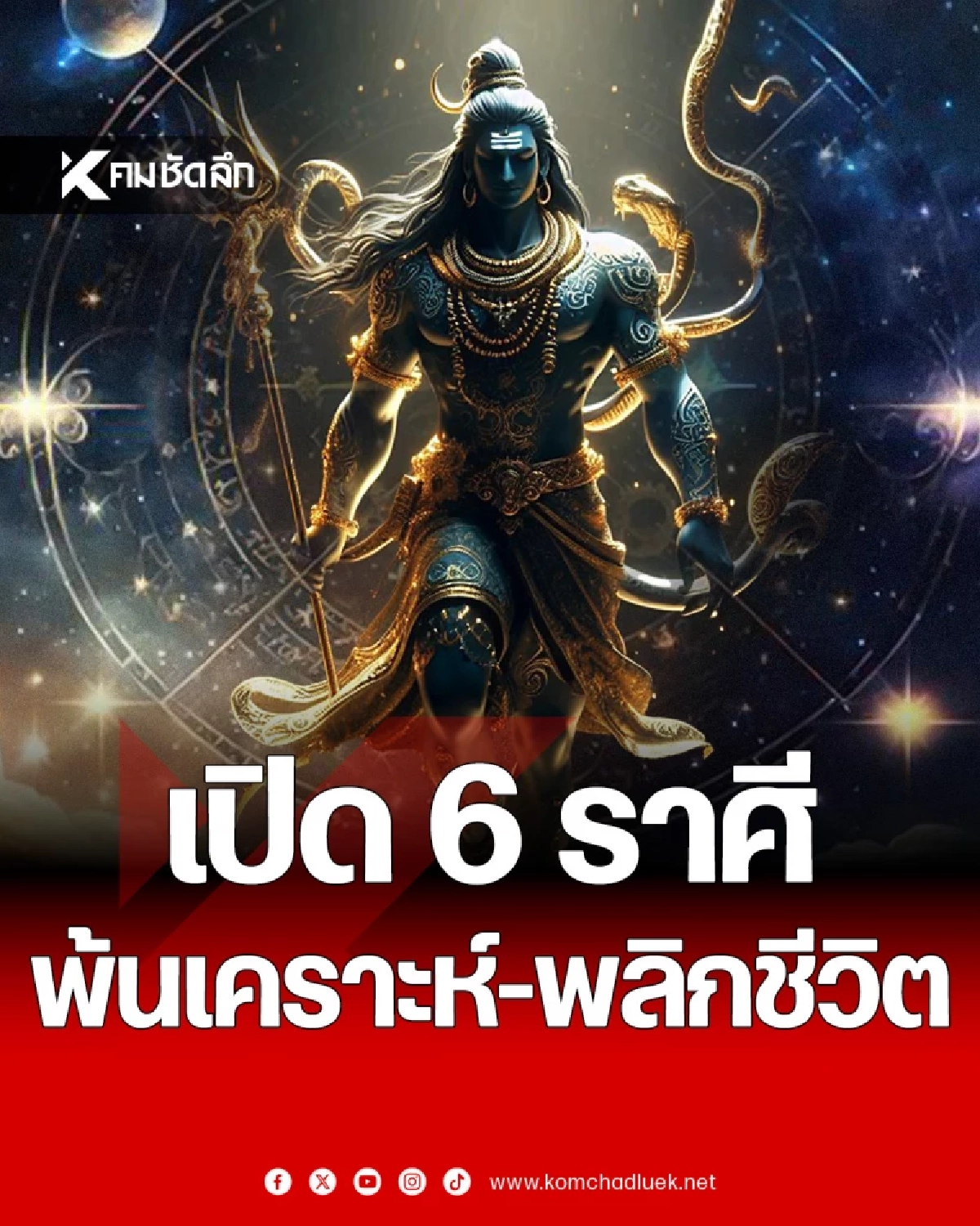 เปิด 6 ราศี \'พ้นเคราะห์-พลิกชีวิต\' ดวงดีดาวแกร่งเข้าช่วย เงินพุ่งก่อน 1 ธันวาคม