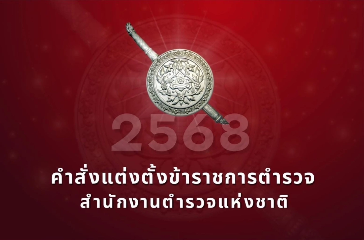 เช็กคำสั่งแต่งตั้งโยกย้าย ตร. ระดับ "รอง ผบก.- สว." วาระ 2568