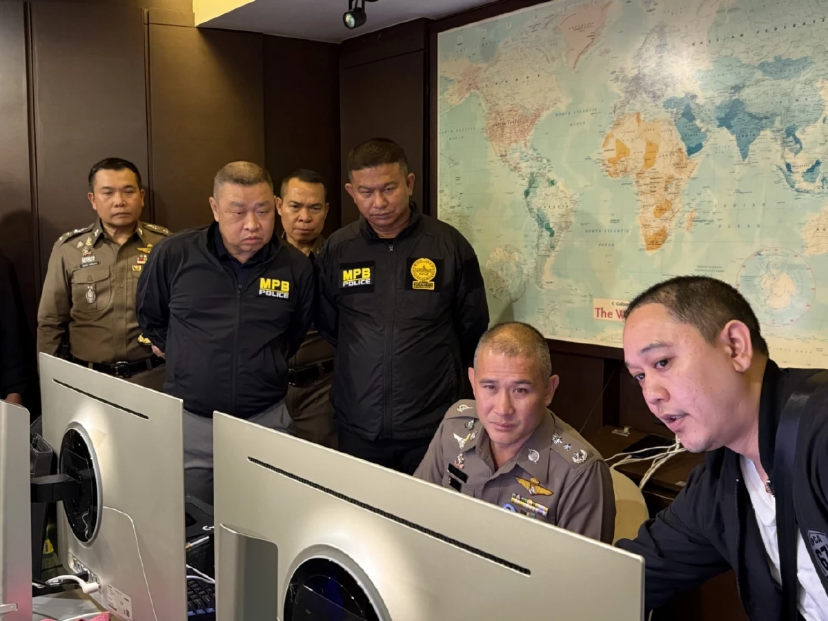 ผู้ช่วย ผบ.ตร. นำทีม บุกรังการเงินสแกมเมอร์ หนีมาจากกัมพูชา