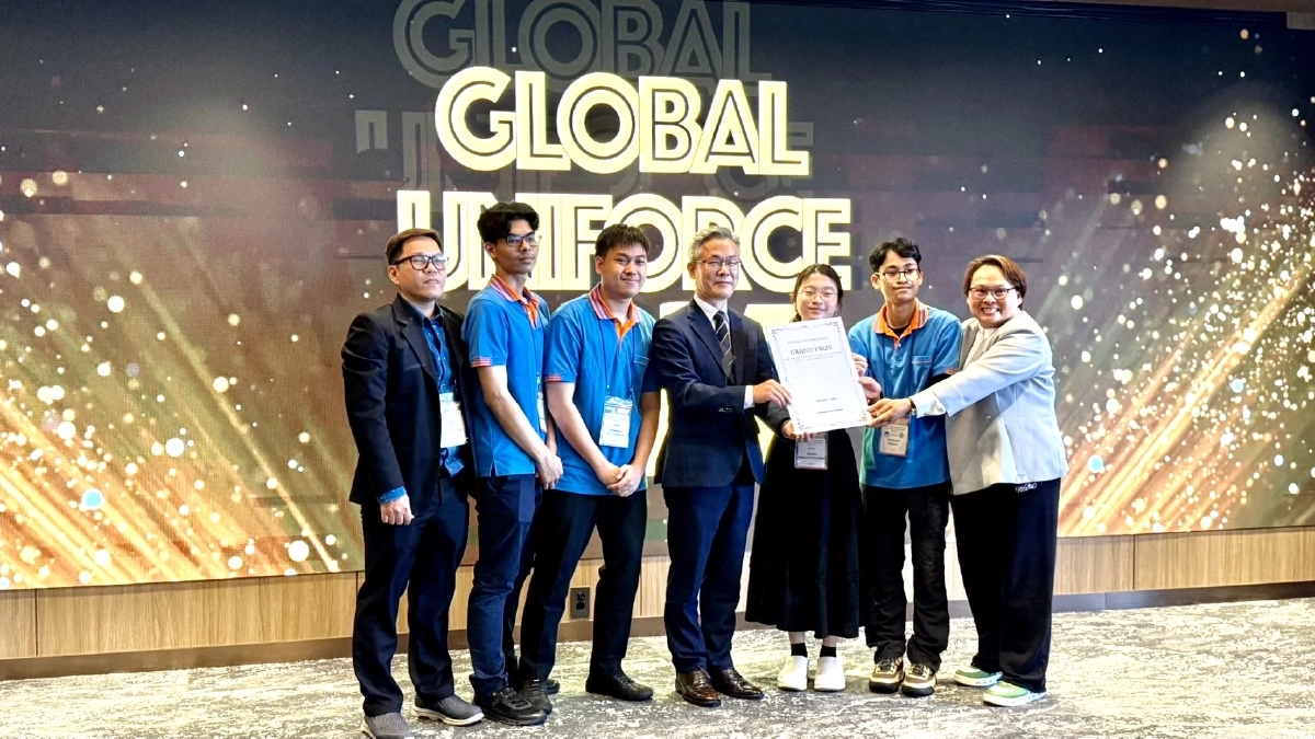 นักศึกษา มจพ. สร้างชื่อ! คว้า Grand Prize เวที Global UNIFORCE 2025 ที่เกาหลีใต้